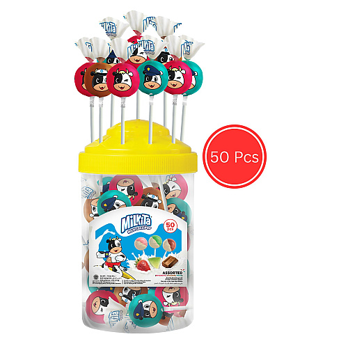 Milkita Lolipop Assorted Jar 50pcs 